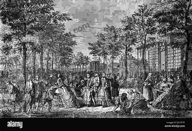 A Bustling Street Scene In 18th Century Paris, With Bakers Selling Their Wares. The Bakers Of Paris And The Bread Question 1700 1775