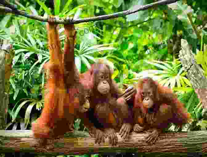 A Group Of Orangutans In The Rainforest. Orangutans My Cousins My Friends: A Journey To Understand And Save The Person Of The Forest