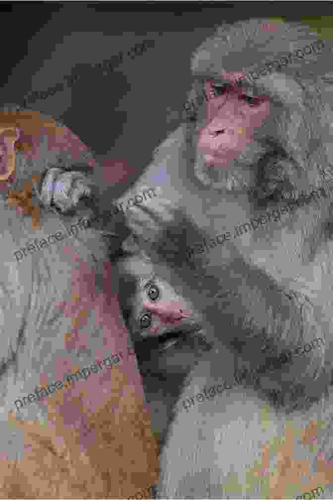 A Monkey Grooming Another Monkey, Its Fingers Gently Caressing Its Fur As It Removes Dirt And Parasites. How Monkeys See The World: Inside The Mind Of Another Species