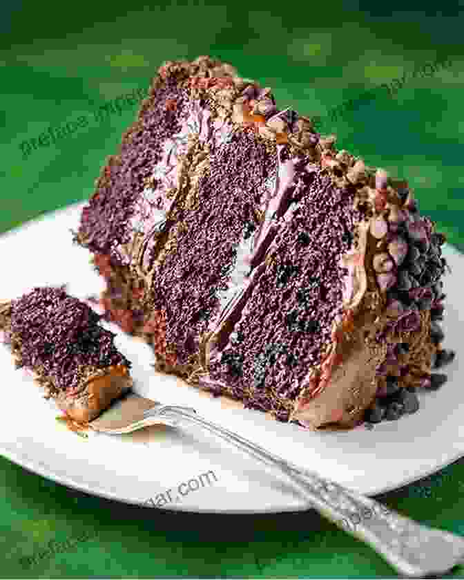 A Photo Of A Decadent Chocolate Cake With Rich Frosting And Intricate Piping 100 Vegan Desserts: A Vegan Cookbook