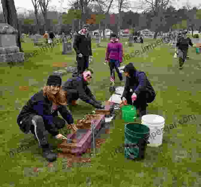 A Team Of Volunteers Cleaning And Repairing Tombstones Forever Dixie: A Field Guide To Southern Cemeteries Their Residents