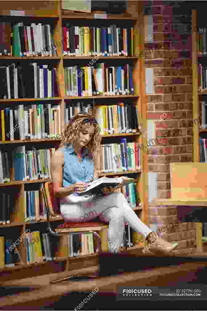 A Woman Sitting In A Library, Reading A Book. The Trouble With Being Born