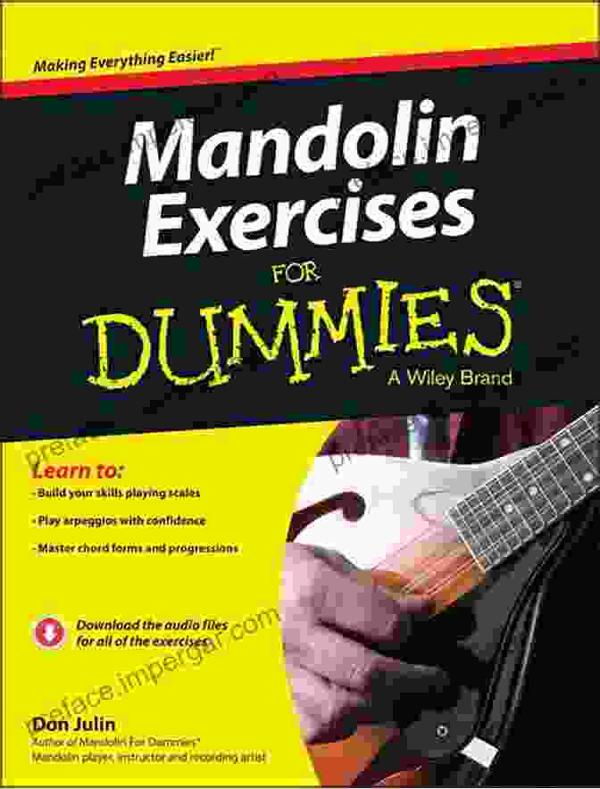 Book Cover Of 'Mandolin Exercises For Dummies' By Don Julin Mandolin Exercises For Dummies Don Julin