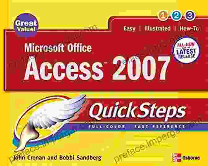 Book Cover Of Microsoft Office Access 2007 Quicksteps By John Cronan Microsoft Office Access 2007 QuickSteps John Cronan