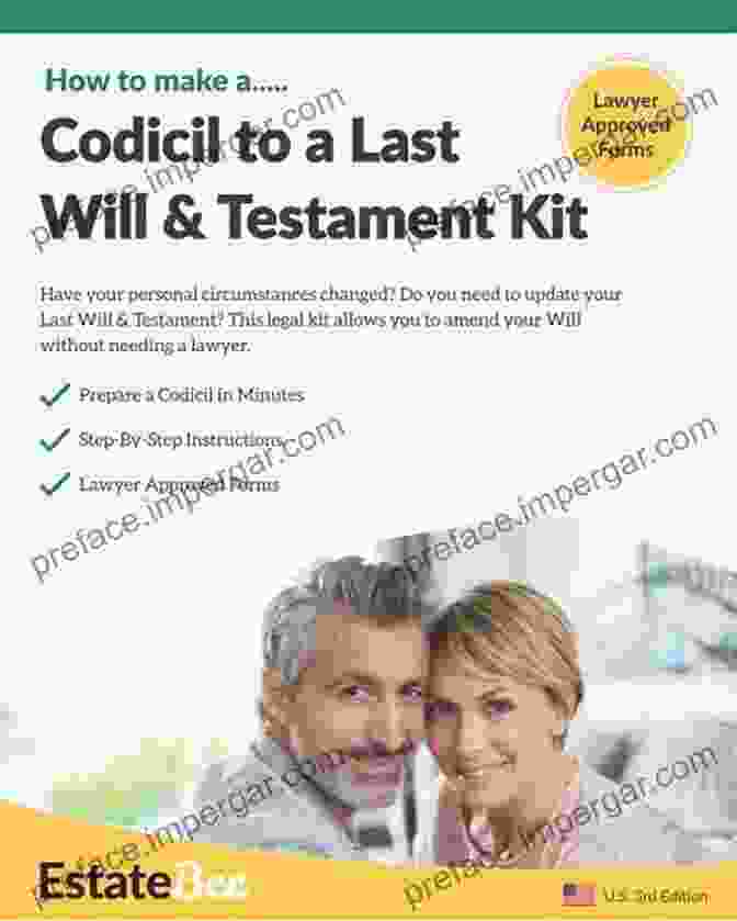 Make Codicil To Your Last Will In Minutes 2024 Edition 20 Codicil To A Last Will Testament Kit: Make A Codicil To Your Last Will In Minutes (2024 U S Edition 20)