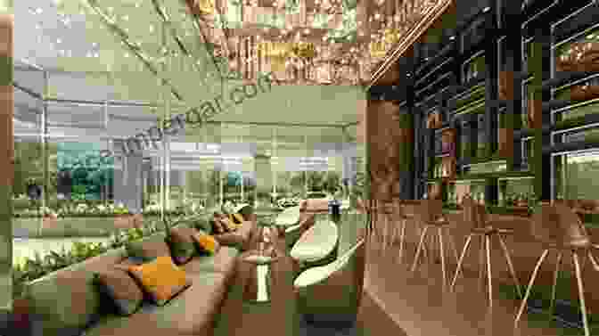 Stunning Hotel Lobby With Soaring Ceilings And Intricate Moldings Detail In Contemporary Hotel Design (Detailing For Interior Design)